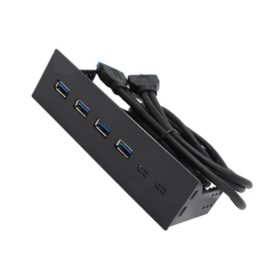 USB 3.0 Front Panel Hub 5 25 Zoll 4 Ports 5 Gbps Stabile Plug & Play Optisch NTS - Bild 1 von 4