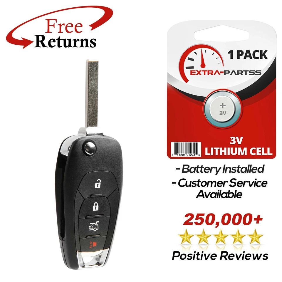 For 2016 2017 2018 2019 Chevrolet Cruze Keyless Entry Smart Remote Key Fob 4b Foto 1 de 4