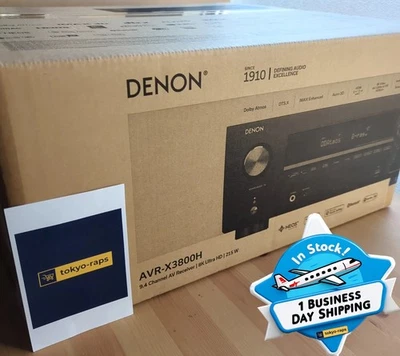 【Refurbished】DENON AV SURROUND RECEIVER AVR-X3800H 9.4 CHANNEL 8K HDR10+ 100V - Image 1 of 4