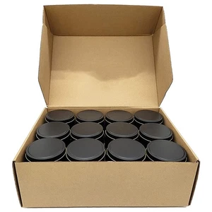 Candle Tins, 24 Piece, 4 Oz Metal Candle Containers for Making Candles,5962 - Picture 1 of 6