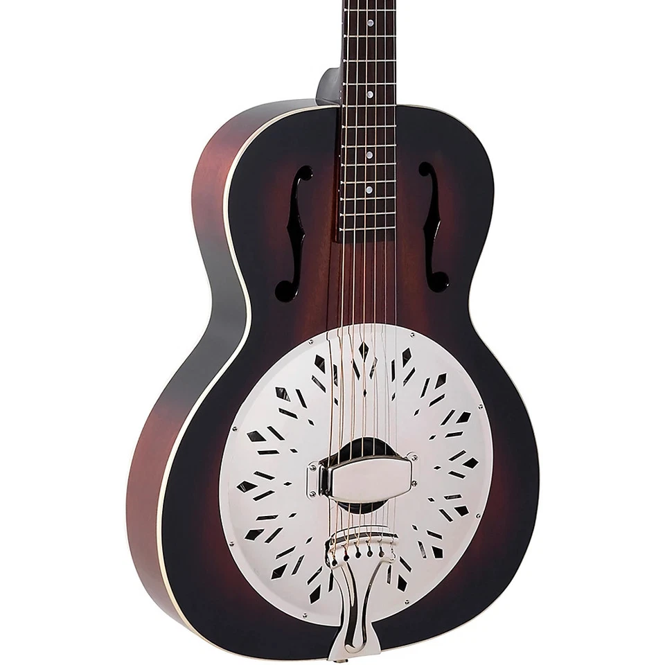 Recording King Rr-41e-vs Rattlesnake Wood Body Resonator Guitar