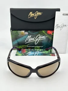 MAUI JIM Polarized Sunglasses MJ 234 26 Yellowfin Rootbeer HCL Bronze Guy Harvey - Picture 1 of 7