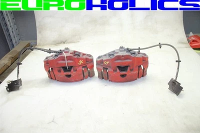 PAIR OEM Jaguar XJ X351 XJ XF 10-19 Front Left Right Brake Calipers Carriers RED - Image 1 of 4