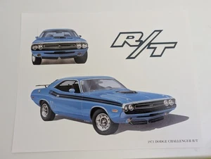 1971 Dodge Challenger R/T RT 11x14 Poster Print - Bild 1 von 3