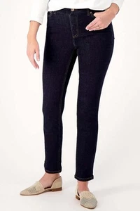 Denim & Co. Canyon Retreat Easy Stretch Denim Jean Dark Wash - Picture 1 of 2