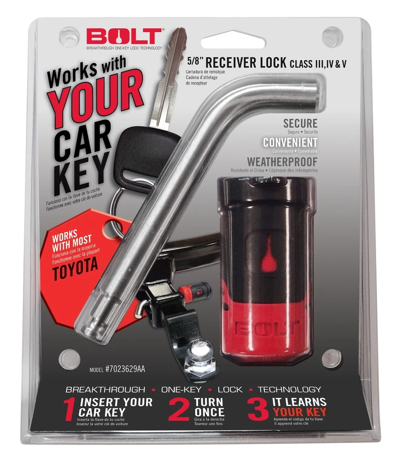 Bolt Lock 7023584 0.625 Inch Receiver Lock for Toyota Foto 1 de 1