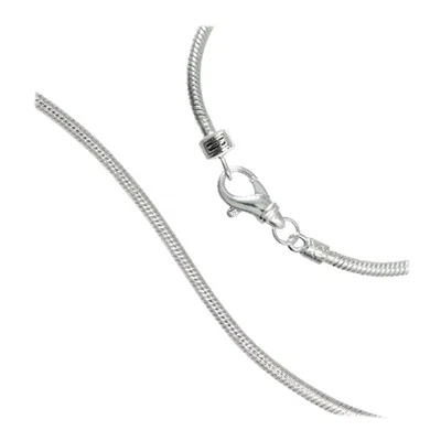 Carlo Biagi 15cm Karabiner Bead Armband Silber mit extra Clip BRLS15 - Bild 1 von 2