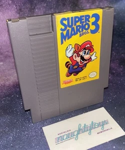Super Mario Bros. 3 (Nintendo NES, 1990) Authentic Cartridge Only - Tested WORKS - Picture 1 of 12