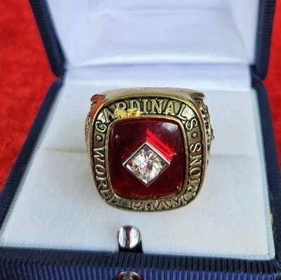 Anillo Campeonato Serie Mundial Cardenales de San Luis 1982 Foto 1 de 4