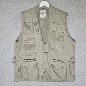 Rothco Outback Vest Size Large Vented Hunting Fishing Photography Multi Pocket - Picture 1 of 12