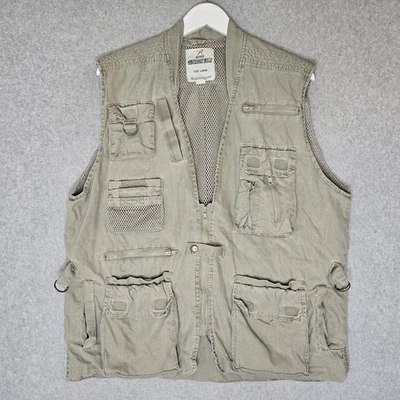 Rothco Outback Vest Size Large Vented Hunting Fishing Photography Multi Pocket - Image 1 of 4