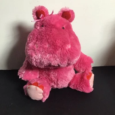 Peluche Hallmark Pink Lola Love Hippo Abrazo Hablando Orejas Movibles Día de San Valentín 12' Foto 1 de 4