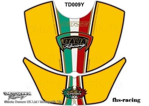 TD009Y, MOTOGRAFIX - almohadilla de depósito, protector de depósito para Ducati, Italia, Racing - Imagen 1 de 1