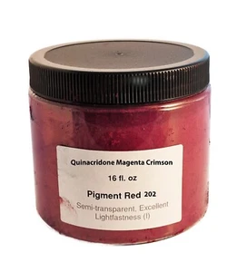 Quinacridone Magenta Crimson Pigment Dry Powder 16 fl. oz - Picture 1 of 1