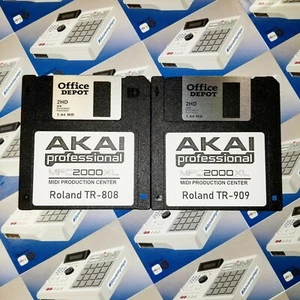 TR-808 & 909 Sonidos para Akai MPC 2000XL Drum Kit Sample Pack Disquete - Imagen 1 de 1