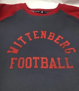 Adidas Mens XL Wittenburg Football Fleece Clima Warm Pullover Red/Gray - Picture 1 of 6