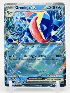 GRENINJA EX - DOBLE HOLO RARO - SCR 041/142 - Pokemon Stellar Crown TCG CASI NUEVO - Imagen 1 de 2