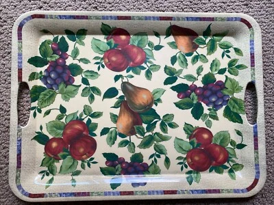 Melamine Tray - Sakura Evolution Fruit  Double Handled Platter Tray  19” x 14” - Image 1 of 2