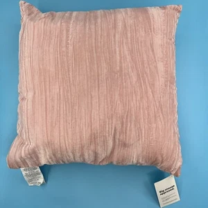 Cuscino Dormify 25" quadrato rosa chiaro nuovo peluche decorativo - Foto 1 di 2