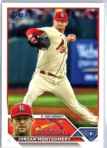 2023 Topps Serie 1 Cardenales de San Luis Jordan Montgomery #32 - Casi nuevo/Muy nuevo - Imagen 1 de 2