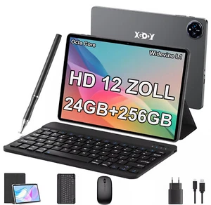 2024New Pad Tablet 12 Zoll Android14 24GB+256GB 8000mAh Gaming PC 13MP+8MP OTG - Bild 1 von 28