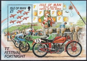 Isle of Man 1996 Yvert S/S #28 Sports Motorcycles MNH-VF - Picture 1 of 1