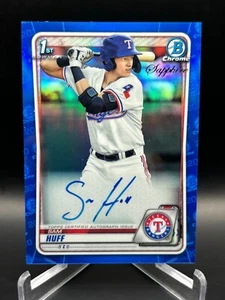 2020 Bowman Chrome Sapphire Edition - Prospect Autographs #BSPA-SH Sam Huff (AU, - Picture 1 of 2