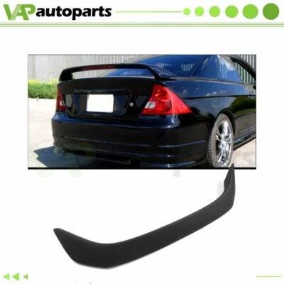 For 2001-2005 Honda Civic 2D 2Dr Coupe LED Brake Matt Black Rear Spoiler Foto 1 de 3