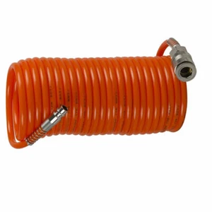 TUBO ARIA COMPRESSA SPIRALE FLESSIBILE PER COMPRESSORE 15 METRI RACCORDO - Foto 1 di 1