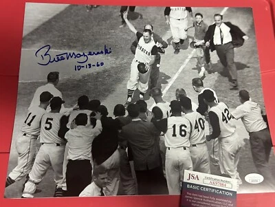 Bill Mazeroski HOF Signed "10-13-60" Pittsburgh Pirates 11x14 Photo AUTO JSA COA - Image 1 of 4