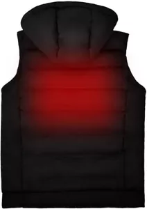 Men's Heated Vest XL Size 42-44 BLACK With BATTERY INCLUDED - Picture 1 of 7