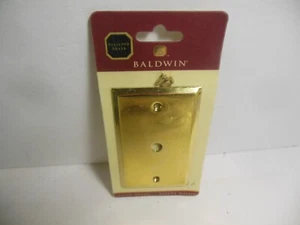 Baldwin Brass Coax Cable Cover Plate Solid Brass #4764-030 - Picture 1 of 2