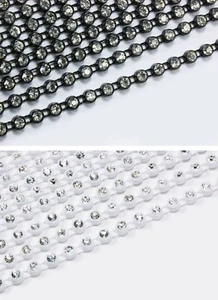 Strassband echte Strass Steine 1-reihig Kristall Band Dekoband Strassborte SB-14 - Bild 1 von 3