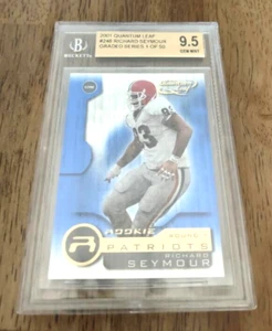 SP 2001 QUANTUM LEAF GRADED SERIES 1 OF 50 RICHARD SEYMOUR #248 RC BGS 9.5 - Picture 1 of 1