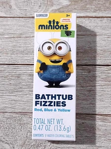 Minions Bathtub Fizzies~Includes 8 Water Coloring Tablets~3+ - Picture 1 of 4