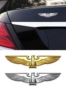 3D Eagle Wings Car Sticker Emblem Decals Adhesive Badge Deco For All Vehicles - Picture 1 of 13