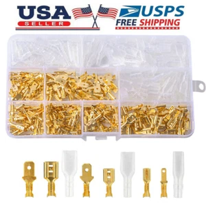 315PCS Male and Female Wire Spade Connector Insulating Sleeve Crimp Terminal Kit - Picture 1 of 7