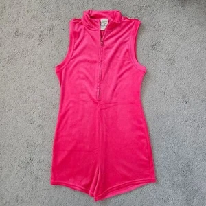 Neu ohne Etikett Aerie Offline | Velours weicher Einteiler Strampler Hot Pink Damen Medium - Bild 1 von 6