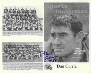 Dan Currie Autographed 8x10 Photo - Packers TM - Picture 1 of 1