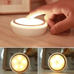 Recharge Remote Control 5 LED Night Light Bed Room Cupboard Lamp Decor - Picture 1 of 14