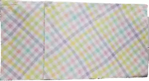 Set aus 2 gleichen Stoff Tischsets (13"x18") MEHRFARBIG OSTERN FARBIGE DIAMANTEN, T&CL - Bild 1 von 17