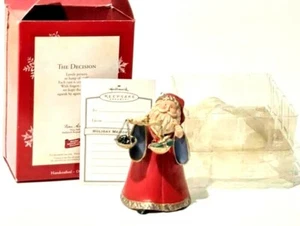 2003 Hallmark Keepsake Santa Naughty vs Nice Libra Scale Christmas Tree Ornament - Bild 1 von 6