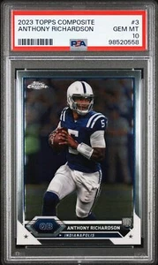 2023 Topps Composite Chrome #3 Anthony Richardson Rookie GEM MINT PSA 10 - Picture 1 of 2