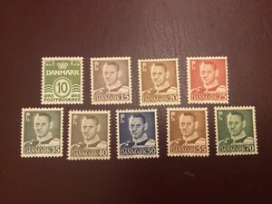 ICOLLECTZONE Denmark 318-326 VF NH/hinged (325 is NH) - Picture 1 of 1