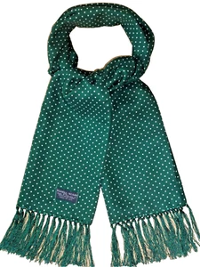 Vintage TOOTAL Polka Dot Scarf Cravat Mod Goodwood Ascot Pilot RAF WW1 WW2 - Picture 1 of 7
