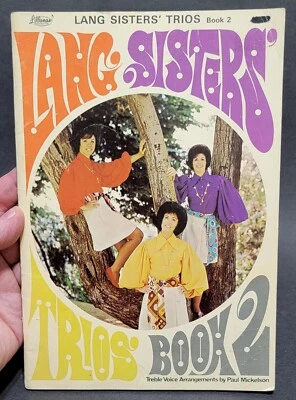 Lang Sisters' Trios Book 2 Sheet Music 1970 Lillenas Paul Mickelson - Image 1 of 4