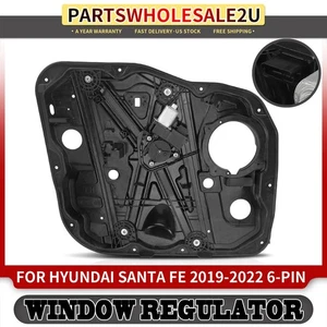 Front LH Power Window Regulator with Motor Panel for Hyundai Santa Fe 2019-2022 - Picture 1 of 8