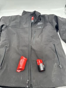 Milwaukee M12 Heated Gear Men's Medium Black Toughshell HEATED Jacket @2 - Picture 1 of 8