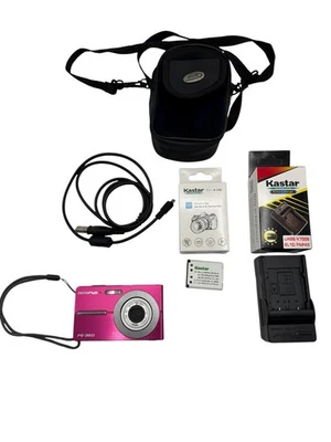 奥林巴斯 FE FE-360 800 万像素数码相机粉色全新电池和充电器无 SD 卡 — 第 1/4 张图片