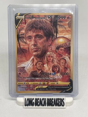 Carta Pokémon Scarface Tony Montana arte completo  Foto 1 de 2